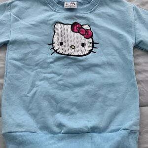 Hello Kitty Light Blue Sequin Sweatshirt